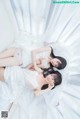 Coser @ 桜 桃 喵 Vol.045: 白色 长裙 (58 photos) P40 No.050ad3 Image No. 49