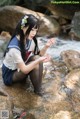 Coser @ 白 烨 Vol.013: 湿身 JK 水下 版 (98 photos) P81 No.09b7d0 Image No. 73