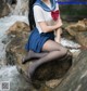 Coser @ 白 烨 Vol.013: 湿身 JK 水下 版 (98 photos) P44 No.81c299 Image No. 111