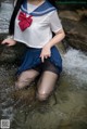 Coser @ 白 烨 Vol.013: 湿身 JK 水下 版 (98 photos) P45 No.b37370 Image No. 49