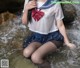 Coser @ 白 烨 Vol.013: 湿身 JK 水下 版 (98 photos) P33 No.b4c9e6 Image No. 131